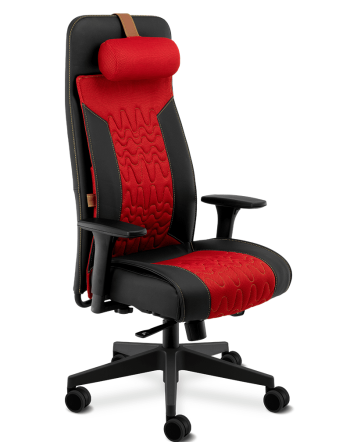 CADEIRA ERGONÔMICA CAVALETTI WAY GAMER - Giratória Cod. 19.900 Vermelho/Preto / Syncron / Braços 4D-CA / Base Nylon